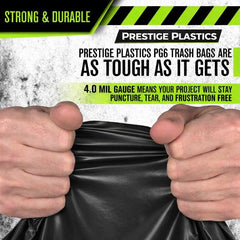 Black Heavy-Duty Trash Bags – 50–55 Gallon, 2 Mil, 70 Count
