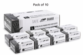 Safeguard, Nitrile Disposable Gloves, Powder Free, Industrial Grade Gloves, Latex Free, Dispenser Pack,Black, 100 Pc, PACK OF 10