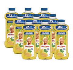Mr. Clean Multipurpose Cleaning Solution, Lemon, 23 oz Bottle, 9/Carton