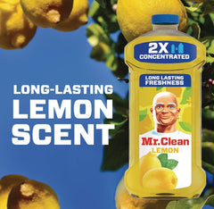 Mr. Clean Multipurpose Cleaning Solution, Lemon, 23 oz Bottle, 9/Carton