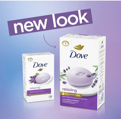 Dove Relaxing Bar Soap, Lavender Oil & Chamomile, 3.75 OZ, 6 CT