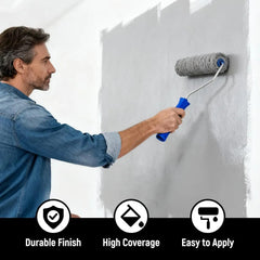 Professional Epoxy Floor Paint Kit (1 Gallon) – Sea Gray Acrylic Concrete Coating for Garages & Basements