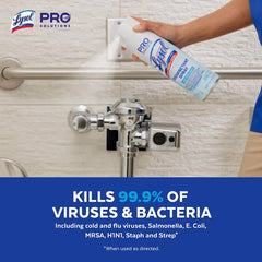 Disinfectant Spray, Household Cleaning Supplies, Antibacterial & Sanitizer, Deodorizer, Crisp Linen 19oz (12-Pack)