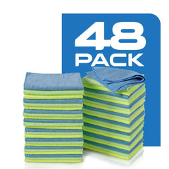 Microfiber Cleaning Cloths, Multi-Colored (48-Pack)