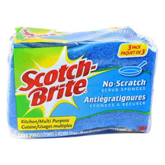 3M Scotch-Brite No-Scratch Multi-Purpose Scrub Sponge (Pack of 32)