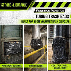 Black Heavy-Duty Trash Bags – 50–55 Gallon, 2 Mil, 70 Count
