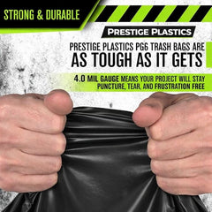 Black Compactor Bag Tubing – 32 in x 244 ft, Heavy Duty