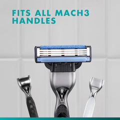 Gillette Mach3 Razor Refills for Men, 10 Razor Blade Refills - Pack of 4