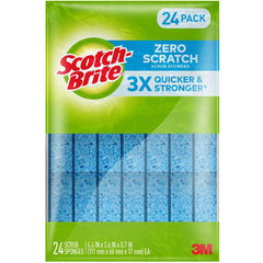 Scotch-Brite Scrub Sponges Zero Scratch Blue 24 Count
