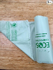 6400 Certified Compostable Bags 39 Gallon (33" x 48"), (Gauge: .85 mil) (Case of 90 Bags : 6 Rolls)