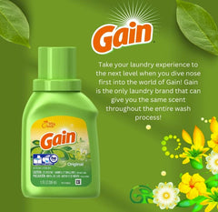 Gain Liquid Detergent, Original Scent, 10 Ounce, Pack of 12