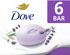 Dove Relaxing Bar Soap, Lavender Oil & Chamomile, 3.75 OZ, 6 CT